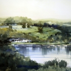 Studio-painting-of-the-Lakes-District