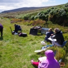 Group painting at Sally Gap