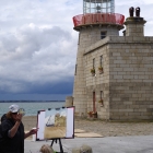 Painting at the Howth Lighthouse