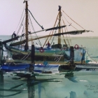 Painting of small study of traditional boat