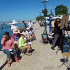 Painting the foreshore