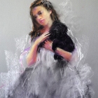 Girl-and-Puppy-Pastel-35-x-45cm
