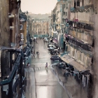 Parisian-Street-Scene-WC-40x52cm