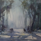 Roos-in-the-Early-Morning-Mist-WC-60-x35cm