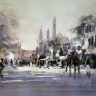 Agra Street Scene WC (32 x 23cm)