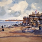 Sidmouth-Foreshore-Devon-UK-WC-74-x-54cm