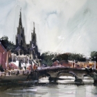 The-River-Lee-and-St-Finbarrs-Church-Cork-Ireland-WC-40-x-30cm