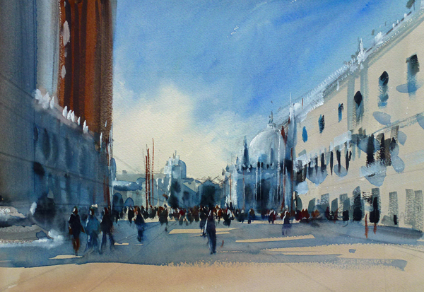 St Mark Square (WC 37x27cm) SOLD