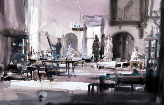 The Sculptors Studio WC (32 x 23cm)