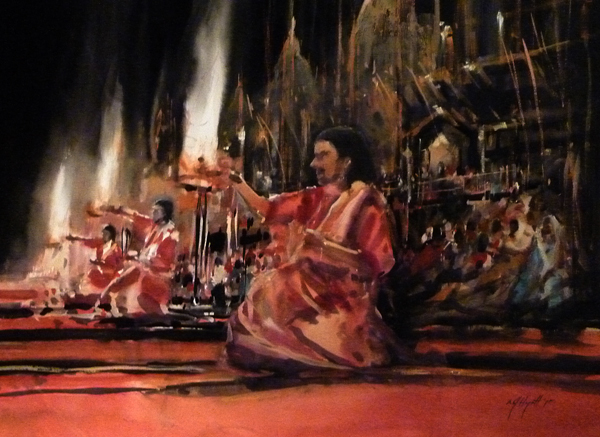 Varanasi Ceremony WC 1200x900cm