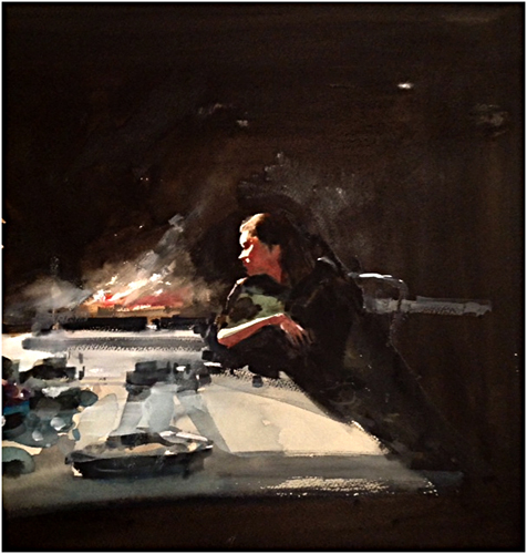 By The Fire WC (30x40cm)