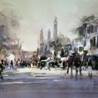 Agra Street Scene WC (32 x 23cm)