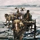 Cockel-Gathers-Oil-on-board-unframed-50x70cm