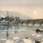 Heidelberg-Germany-WC-unframed-50x30cm