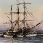 Tall-Ship-At-Williamstown-WC-unframed-30x40cm