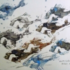 Gyotaku fish painting done using real fish from the market (thanks Brenda)