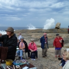 Painting at the Bicheno Blow Hole