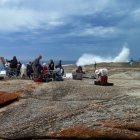 The group Bicheno Blow Hole