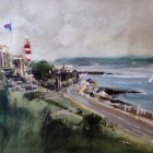 Plymouth Hoe (painted in a squall)