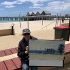 Painting-at-Busswlton-Jetty