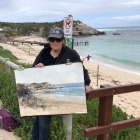 Painting-at-Gnarabup-Beach