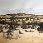 Painting-of-the-limestone-pillars-in-the-Pinnacles-Desert
